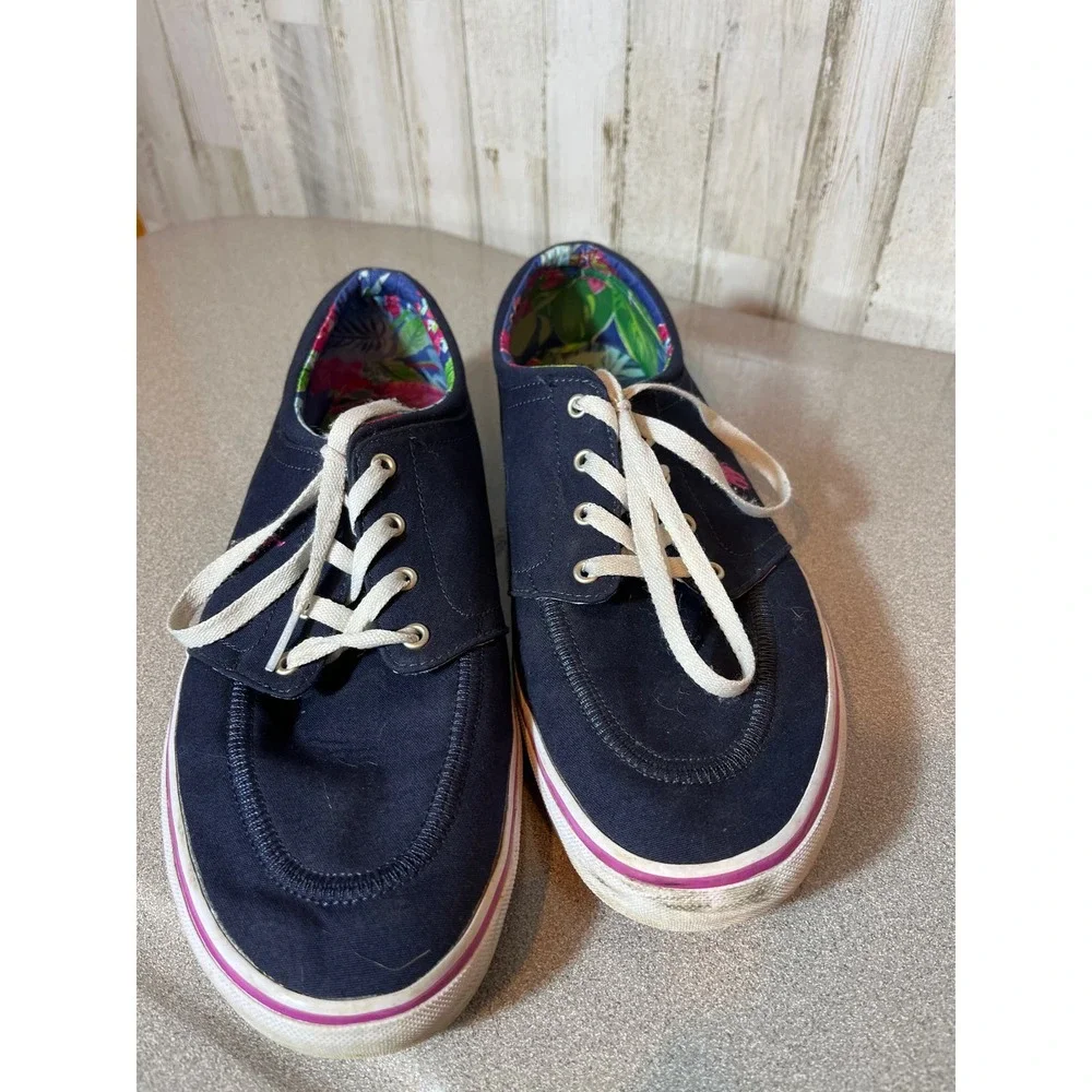 Polo Ralph Lauren Canvas low top‎ Faxon X Navy Pink Sneaker